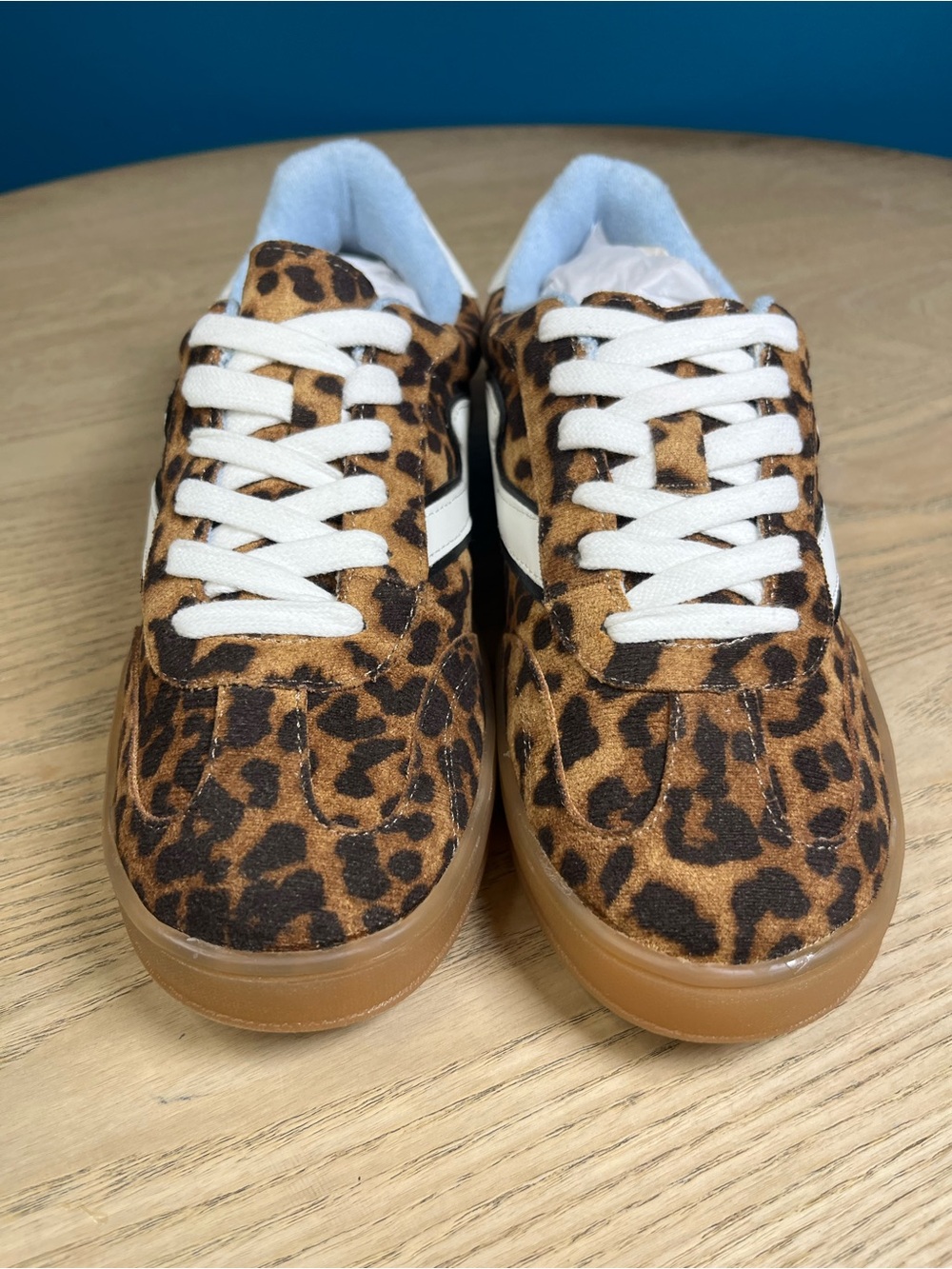 Madden Girl Giia Leopard Print Sneakers Lace Up Casual Shoes Women’s Size 6.5 - Picture 3 of 8
